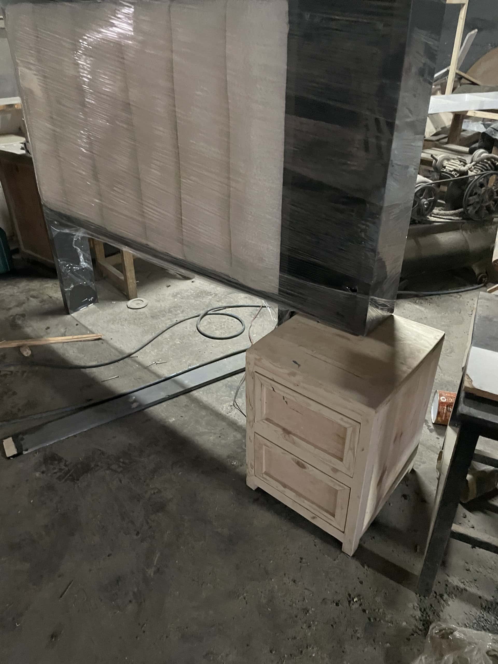 Furniture being assembled on our workshop floor
